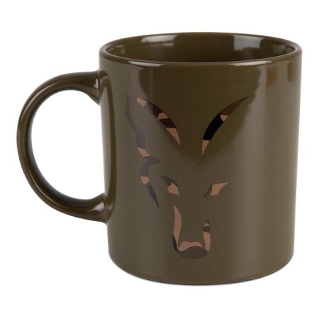 Fox - Head Ceramic Mug - Green and Camo