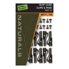 Fox - Edges Naturals Slik Lead Clip & Pegs - Size 10