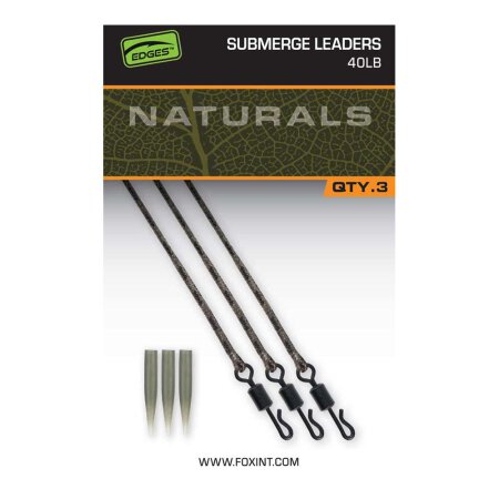 Fox - Edges Naturals Submerged Leaders - 40lb