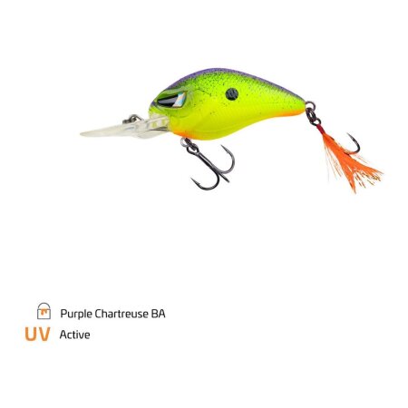 Zeck Fishing - BA Danny 4,5cm 2m F - Purple Chartreuse