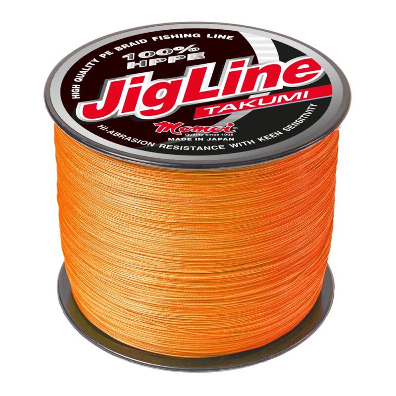 Momoi Takumi PE Angelschnur #1.25 - 6.4kg, 150m, Orange - Ultra Abriebfest