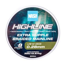 Nash - Highline Floating Braid Green 600m