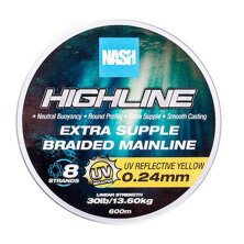Nash - Highline Floating Braid UV Yellow 600m