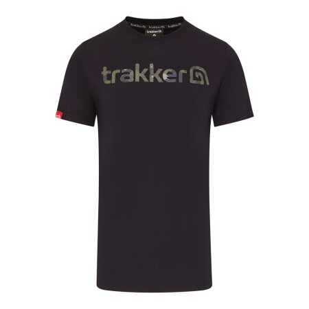 Trakker - CR Logo T-Shirt Black Camo - XLarge