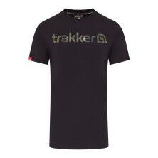 Trakker - CR Logo T-Shirt Black Camo - XXXLarge