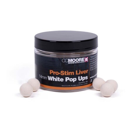 CC Moore - Pro-Stim Liver Pop Ups 14mm - White