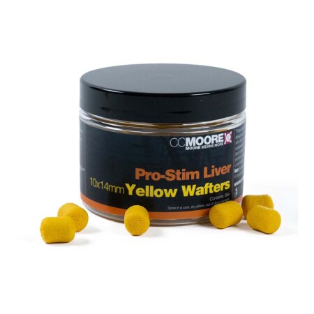 CC Moore - Pro-Stim Liver Dumbell Wafters 10x14mm - Yellow