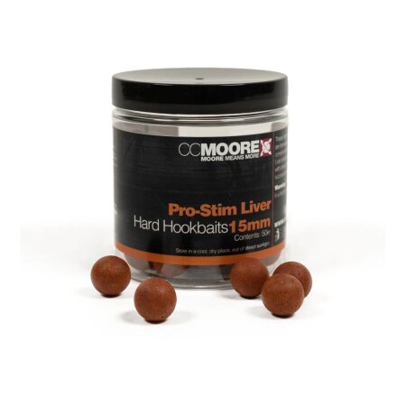 CC Moore - Pro-Stim Liver Hard Hookbaits - 15mm