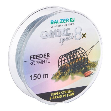 Balzer - Camtec Speci 8x Feeder Dunkelgrau 150m - 0,12mm 9kg