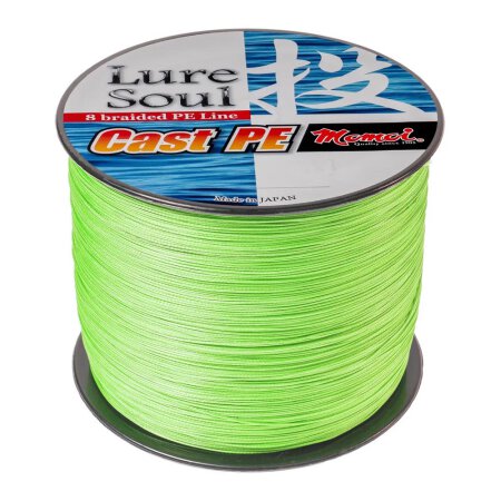 Zeck Fishing - Momoi Lure Soul Cast PE Lime Green (Meterware) - #1 |6,8kg