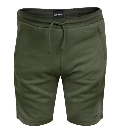 Sonik - Green Fleece Shorts - Large