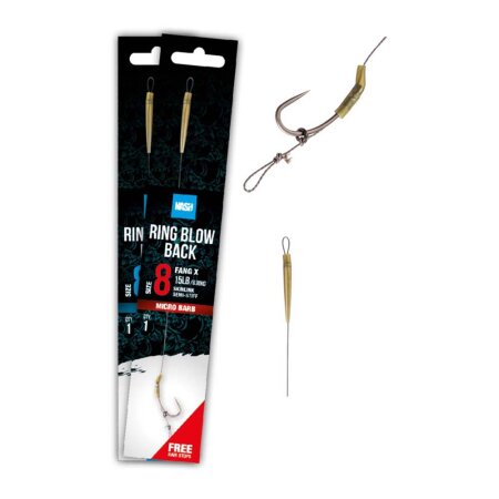 Nash - Ring Blow Back Rig Barbless - Size 8