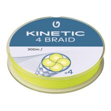Kinetic - 4 Braid Fluo Yellow 300m
