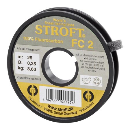 Stroft - FC 2 Fluorocarbon 25m - 0,35mm 8,6kg
