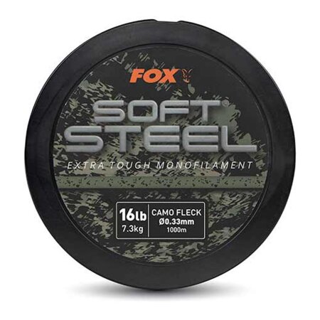 Fox - Soft Steel Fleck Camo Mono x 1000m - 16lb/7.3kg 0.33mm