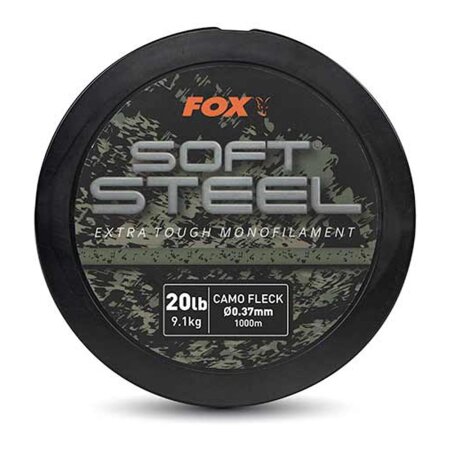 Fox - Soft Steel Fleck Camo Mono x 1000m - 20lb/9.1kg 0.37mm
