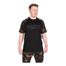 Fox - Black/Camo Outline T-Shirt