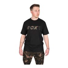 Fox - Black/Camo Logo T-Shirt - Small