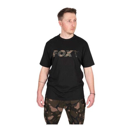 Fox - Black/Camo Logo T-Shirt - Large