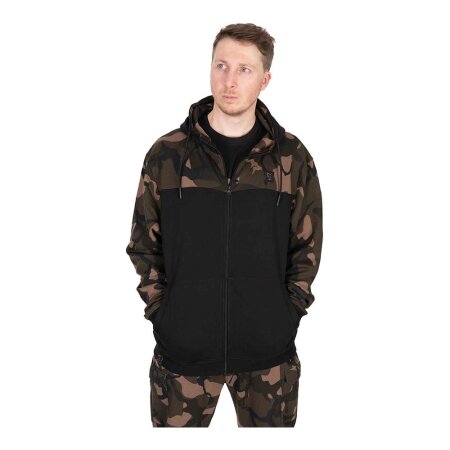 Fox - LW Black/Camo Split Zip Hoody - XXXLarge