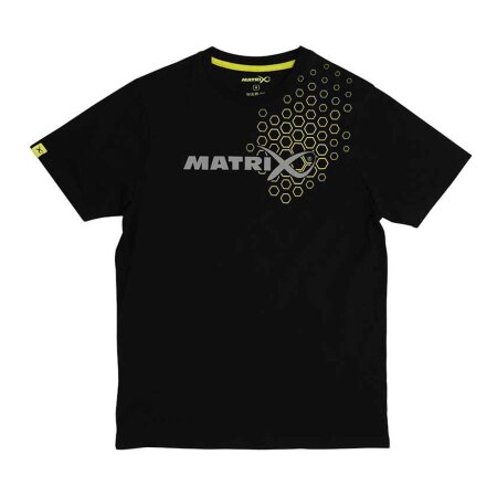 Fox Matrix - Hex Print T-Shirt Black - Large