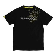 Fox Matrix - Hex Print T-Shirt Black - XXLarge