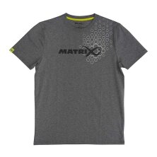 Fox Matrix - Hex Print T-Shirt Grey