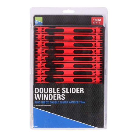 Preston - Double Slider Winders Tray - 18cm Red
