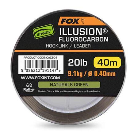 Fox - Edges Illusion Fluorocarbon Naturals Green 40m
