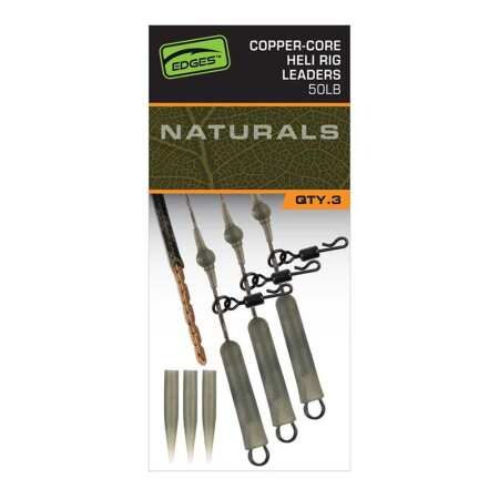 Fox - Edges Naturals Copper-Core Heli Rig Leaders