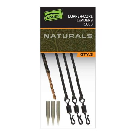 Fox - Edges Naturals Copper-Core Leaders