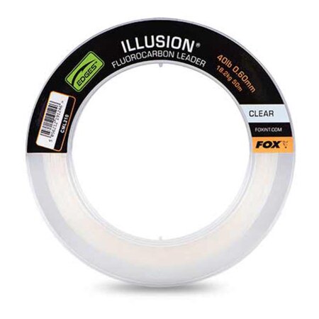 Fox - Illusion Fluorocarbon Leader Clear 50m - 40lb 18.2kg (0.60mm)