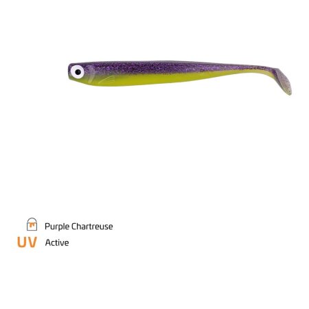 Zeck Fishing - ZANDER Gummi 12cm 10,2g - Purple Chartreuse