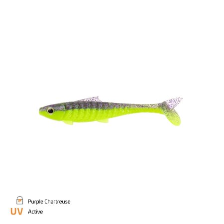 Zeck Fishing - Baby Rippler 10cm - Purple Chartreuse