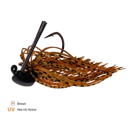 Zeck Fishing - Skirted Jig Brown Size 1/0 - 7g