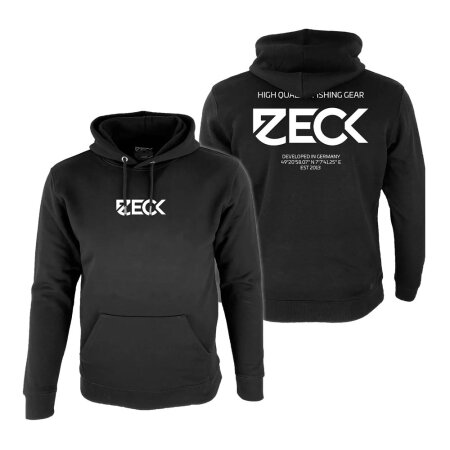 Zeck Fishing - ZECK Black Hoodie - Medium