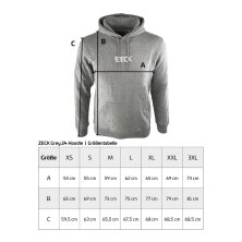 Zeck Fishing - ZECK Grey Hoodie - XXLarge