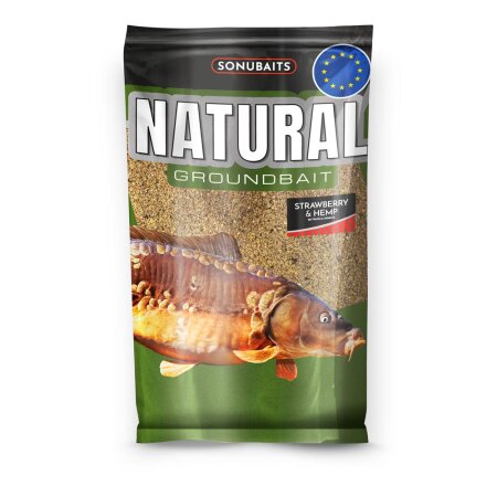 Sonubaits - Natural 1kg - Strawberry & Hemp