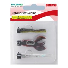 Shirasu - Micro Ned Rig Set - 4,5cm / 3g, 4g, 5g