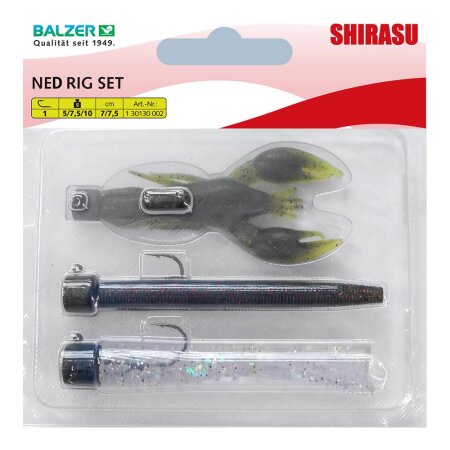 Shirasu - Ned Rig Set - 5cm, 7,5cm / 5g, 7,5g, 10g