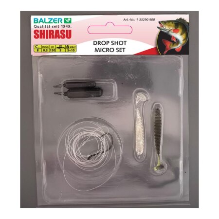 Shirasu - Drop Shot Set Micro 5cm 5+10g - Size 8