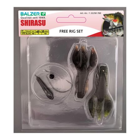 Shirasu - Free Rig Set - 7cm 10g - Size 1/0
