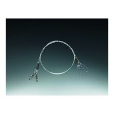 Shirasu - Hard Mono Leader Swivel + Snap 0,50mm 11kg - 50cm