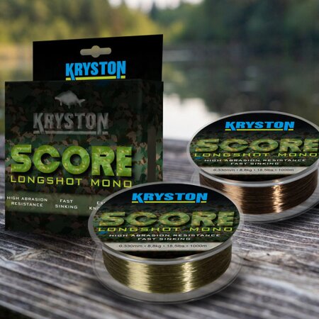 Kryston - Score Longshot Mono Brown (Meterware) 0,285mm 14lb