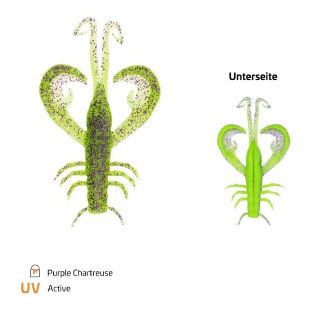 Zeck Fishing - BA Edward 4,5cm - Purple Chartreuse