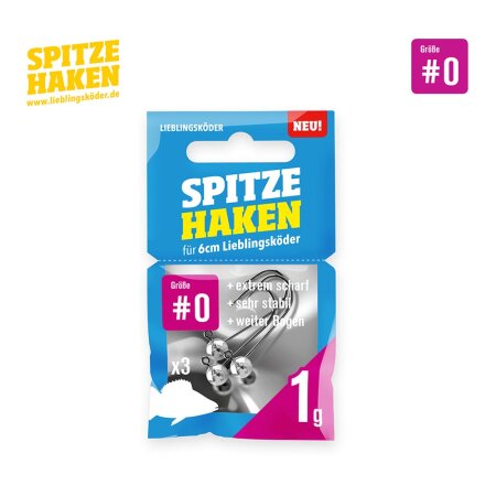 Lieblingsköder - Spitze Haken Gr.0