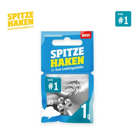 Lieblingsköder - Spitze Haken Gr.1