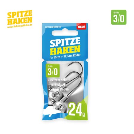 Lieblingsköder - Spitze Haken Gr.3/0 - 24g