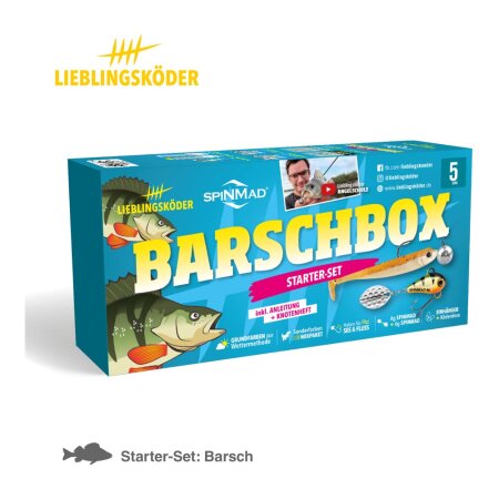Lieblingsköder - Barschbox - Spinnköderset- Kunstköder | Jighaken | Snaps