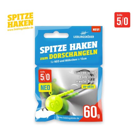 Lieblingsköder - Spitze Haken 5/0 NEO - 60g